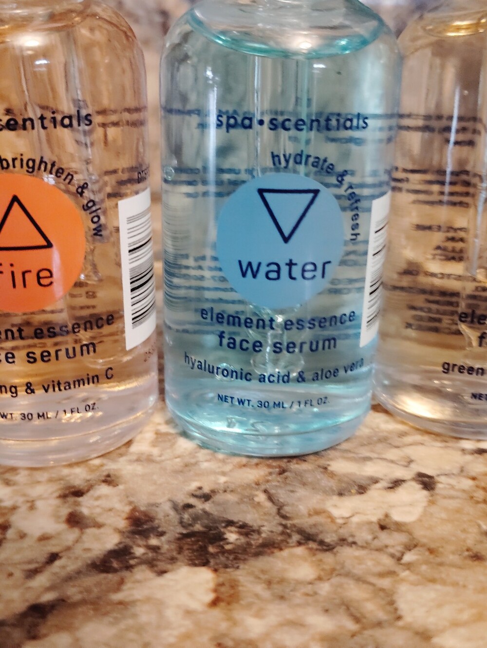 Fire water Earth and Air hydrating facial serum. Set of four $15 - Picture 2 of 5